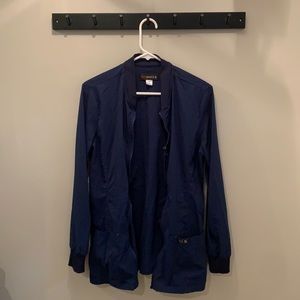 Koi navy scrub jacket top